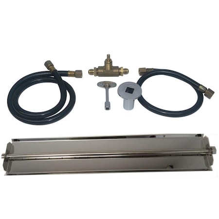 Sleep Ez 30 in. Stainless Steel Linear Burner Pan Kit - Natural Gas SL3184946